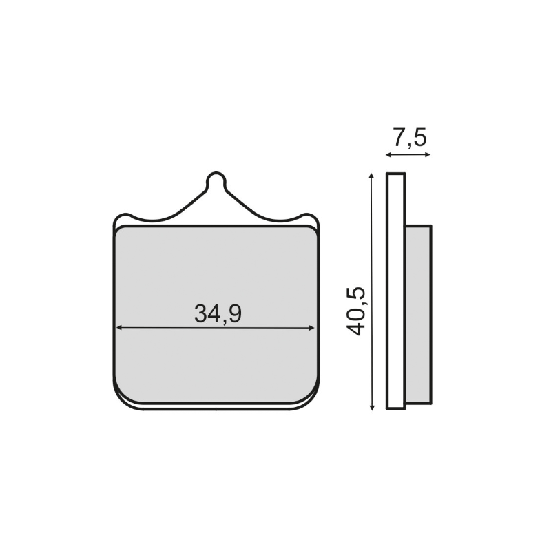 Pastiglie Freno Sinter-Tech Ducati 748R Plaquettes de frein RMS