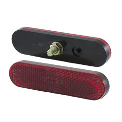 Catadiottro Stondato Rosso - Con Vite Catadiottri RMS