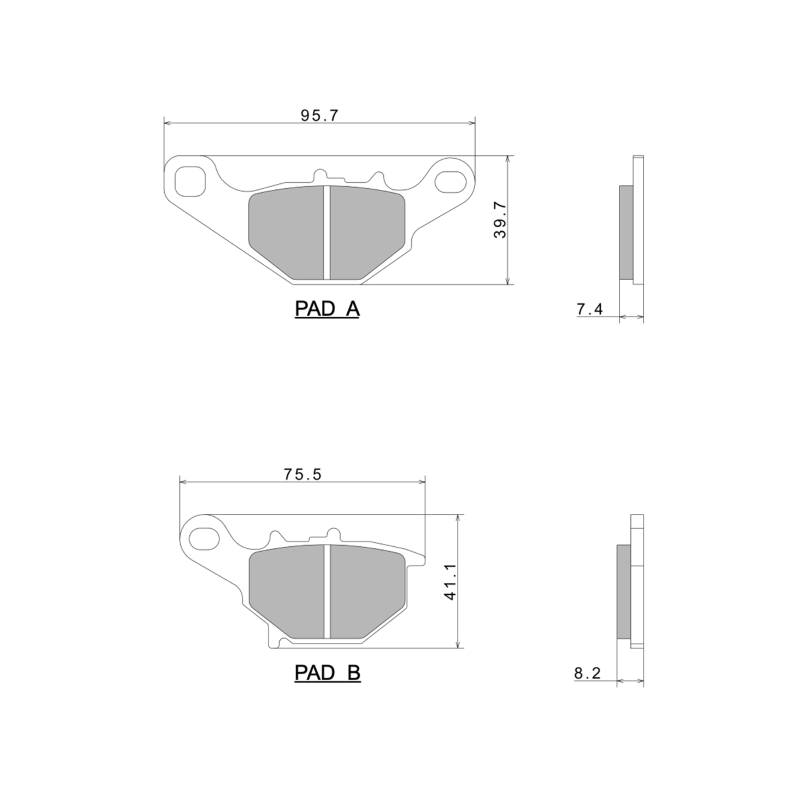 Pastiglie Freno Nissin A0680 Premium Semi-Metallic - 2P-279NS Pastiglie Freno Nissin