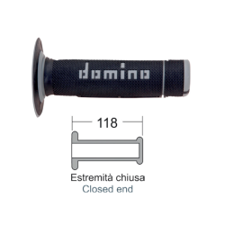Domino Black/Grey Grips Cross Grips Domino
