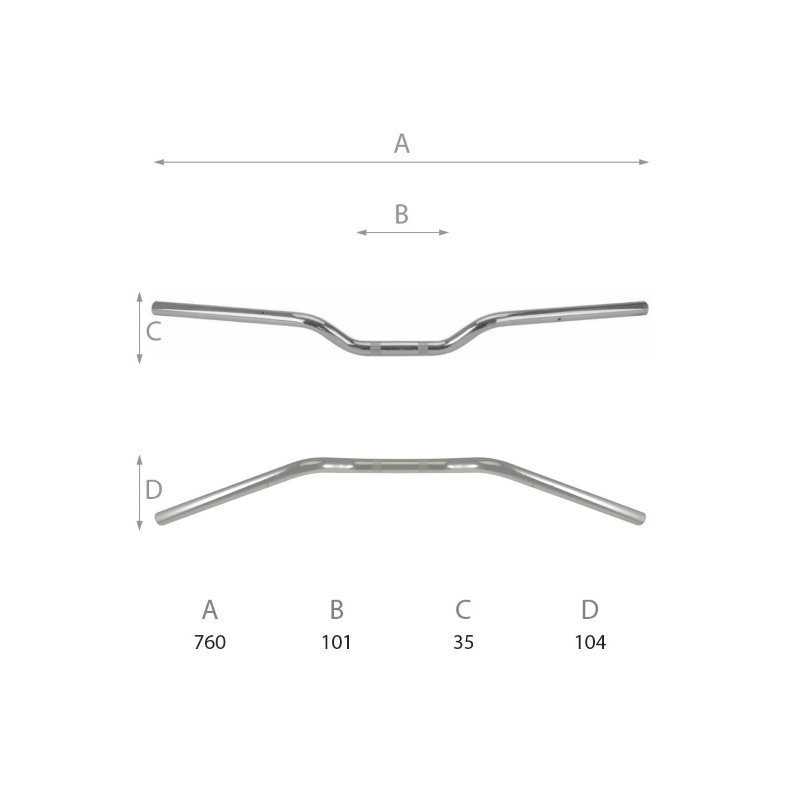 Domino Road Handlebar L - 760mm Handlebars Domino