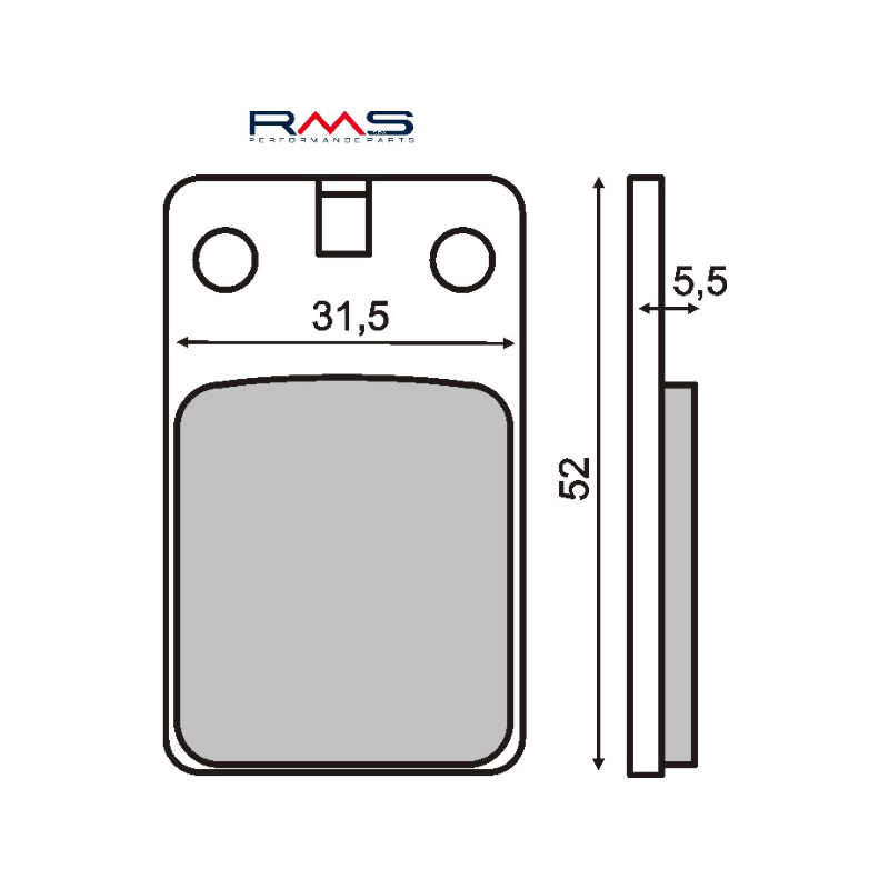  Organic Brake Pads Malaguti F12 Phantom 50cc Brake Pads RMS