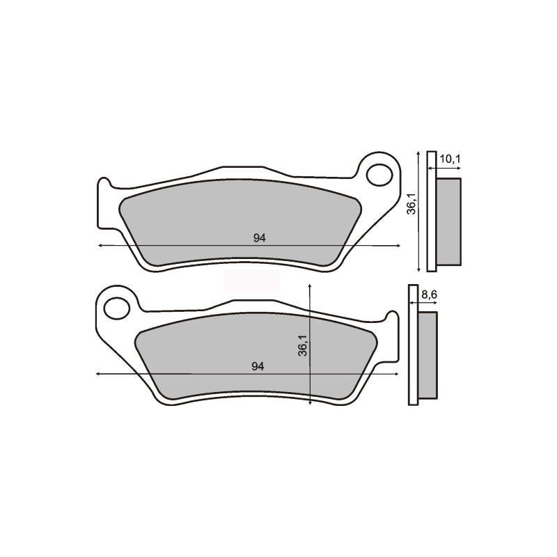 Pastiglie Freno Sinter-Tech Bmw R850C Pastillas de freno RMS