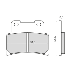 Sinter-Tech Brake Pads Aprilia Rs 125cc Brake Pads RMS