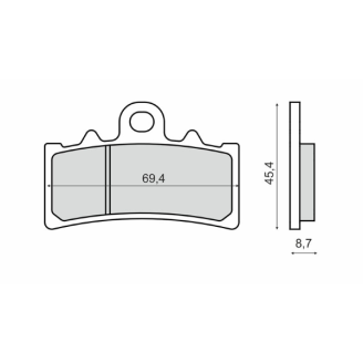 Sinter-Tech Brake Pads Ktm Duke 125cc Brake Pads RMS