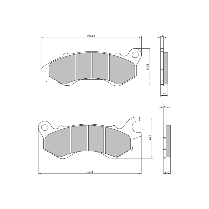  Organic Brake Pads Linhai Cygnus Brake Pads RMS