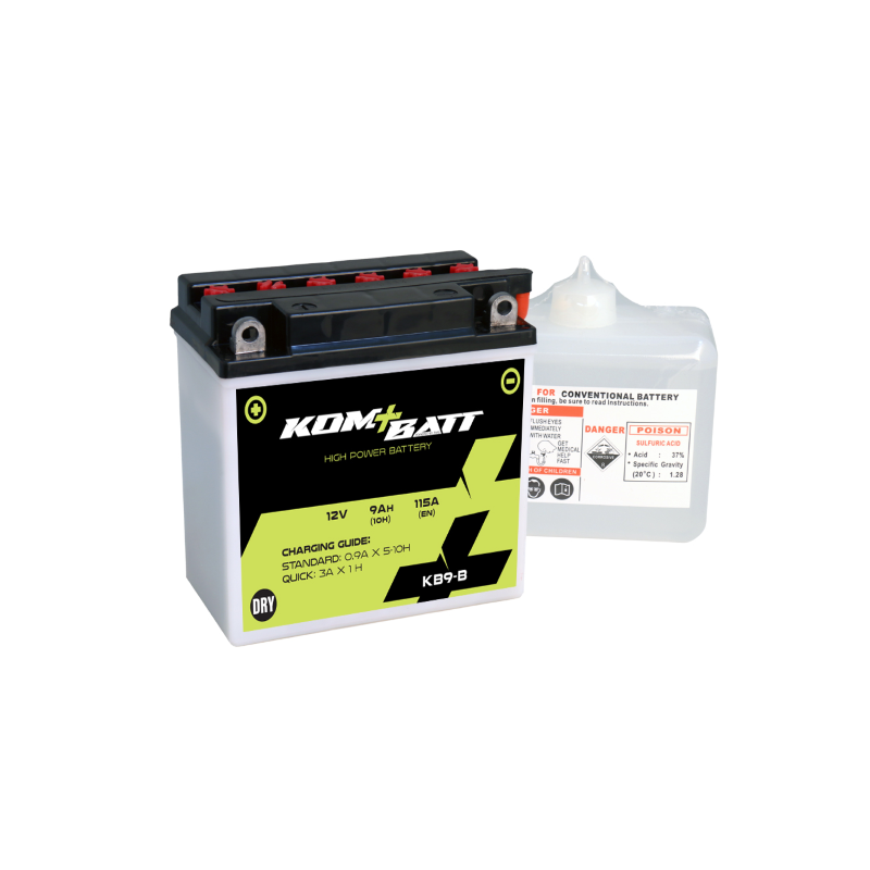 Kombatt Battery KB9-B Lead-Acid Batteries Kombatt