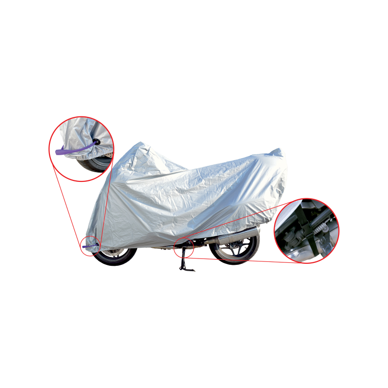 Telo Coprimoto Xl 246x104x127cm Protezione moto e scooter RMS