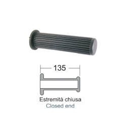 Coppia Manopole Classic Nere Piaggio Vespa Px Arcobaleno 125-150-200cc Manopole Rms Classic