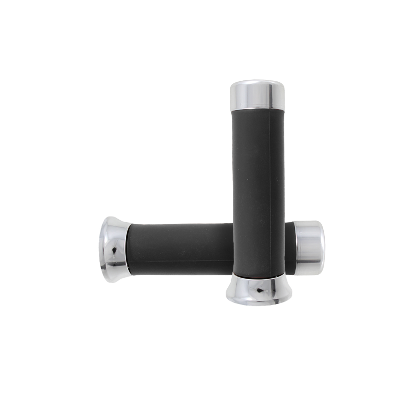 Coppia Manopole Nere Con Tappi Cromati Classic Piaggio Vespa Px 582324 Manopole Rms Classic