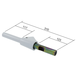 Tubo Cambio Classic Piaggio Vespa 125cc ET3 137840 Faisceaux de câbles Rms Classic