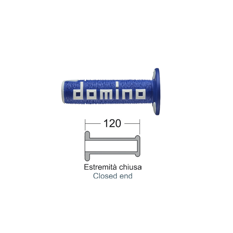 Domino Grips Off-Road Blue/White Grips Domino