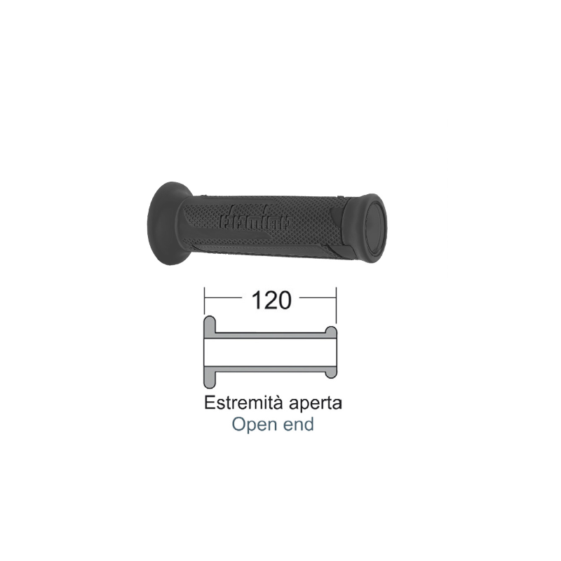 Manopole Domino Turismo Marrone/Grigio Puños Domino