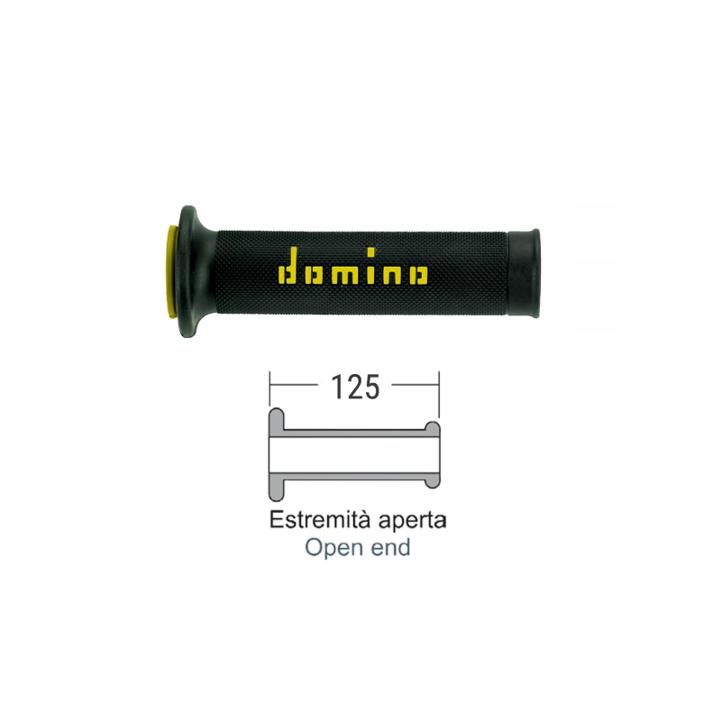 Domino Black/Yellow Road Grips Grips Domino