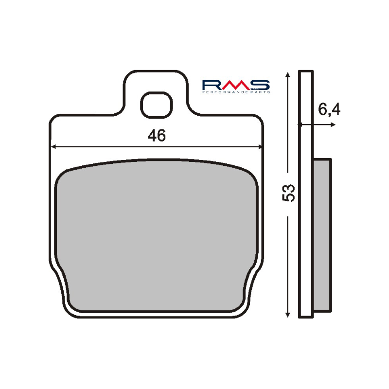Pastiglie Freno Organiche Mbk Nitro 50cc Plaquettes de frein RMS