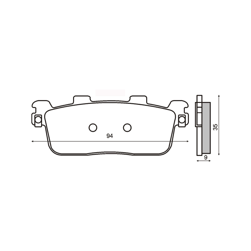 Pastiglie Freno Organiche Kymco People S 125-200-250cc Pastillas de freno RMS