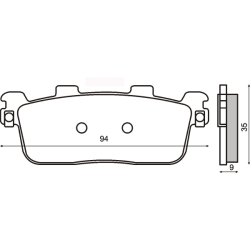 Pastiglie Freno Organiche Kymco People S 125-200-250cc Pastillas de freno RMS