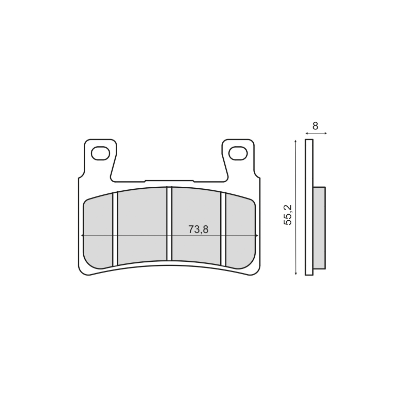 Pastiglie Freno Sinter-Tech Honda Cbr 600RR Pastillas de freno RMS