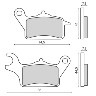 Cinghia Bando-Athena S41PLAT088 Honda Vision 110CC Cinghie di Trasmissione Bando