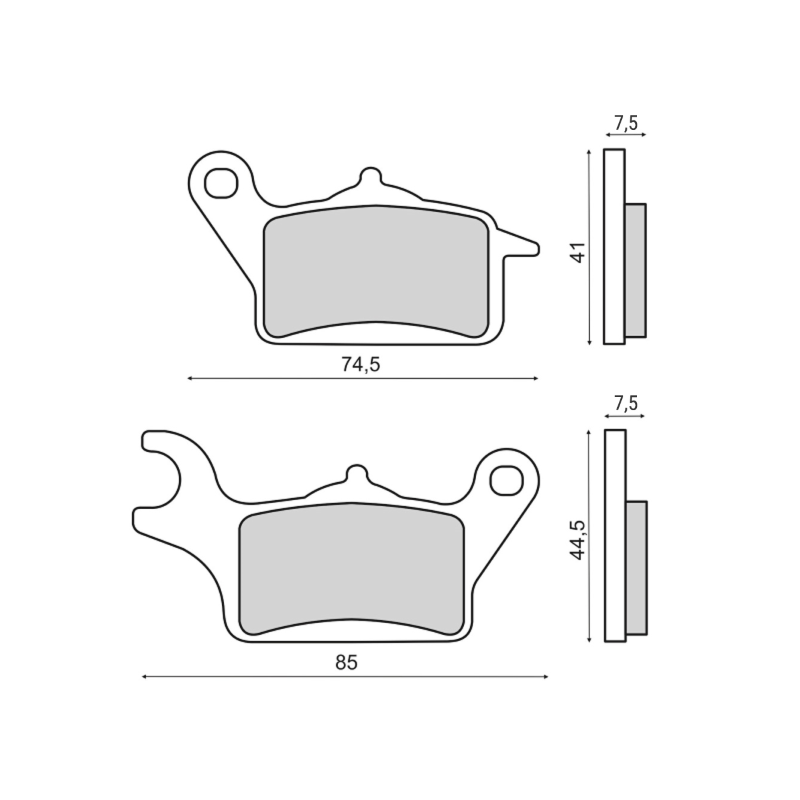 Pastiglie Freno Organiche Honda Vision 110 Pastiglie Freno RMS