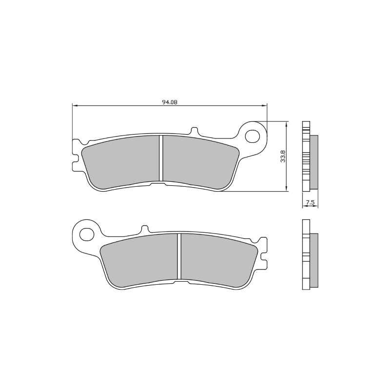 Pastiglie Freno Sinter-Tech Yamaha YZ450F Efi Pastillas de freno RMS