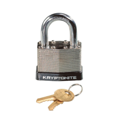 Lock Laminated Steel - Black Silver Locks and Chains Kryptonite