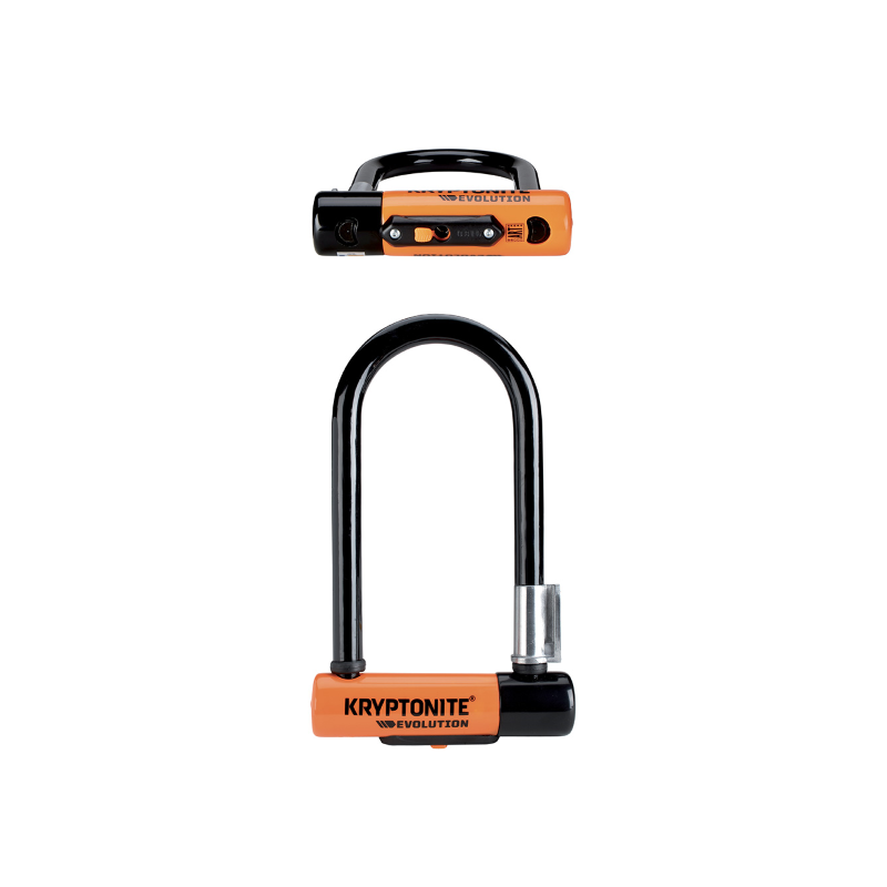 Lucchetto U-Lock Mini-9 - Nero Arancio Lucchetti e Catene Kryptonite