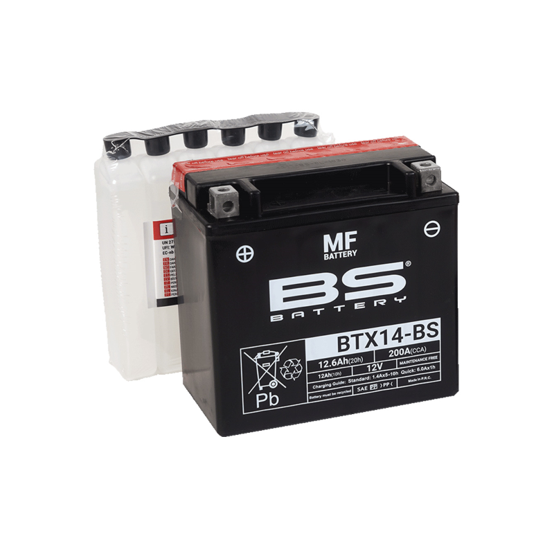 Batteria Bs Mf BTX14-Bs Batterie al Piombo BS-Battery