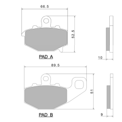 Pastiglie Freno Nissin A0625 Premium Semi-Metallic - 2P-269NS Pastiglie Freno Nissin