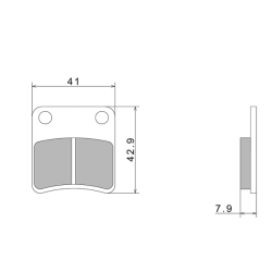 Pastiglie Freno Nissin A0420 Premium Semi-Metallic - 2P-246NS Pastiglie Freno Nissin