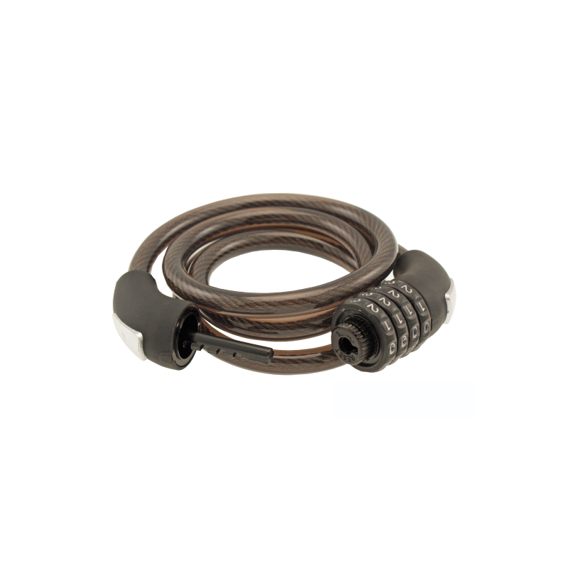 Spiral Cable Lock Digital Ø 12 - 1200 Mm, Black Locks and Chains Wag