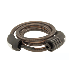 Spiral Cable Lock Digital Ø 12 - 1200 Mm, Black Locks and Chains Wag