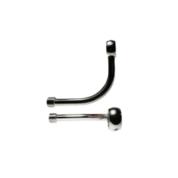 M10 90° Extra Long Banjo, Chrome Braided Hose Kits Evok