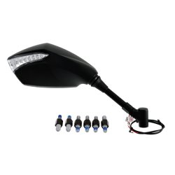 Coppia Specchietti Universali Con Frecce Specchi Retrovisori RMS