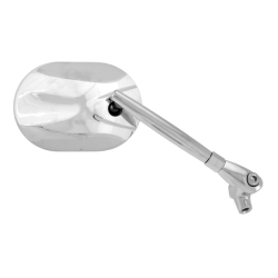 Coppia Specchietti Universali Alluminio Specchi Retrovisori RMS