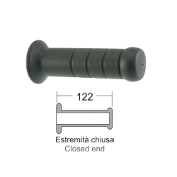 Domino Black Grips Piaggio Vespa Hp- Si Fl2/Sfera 50cc Grips Domino