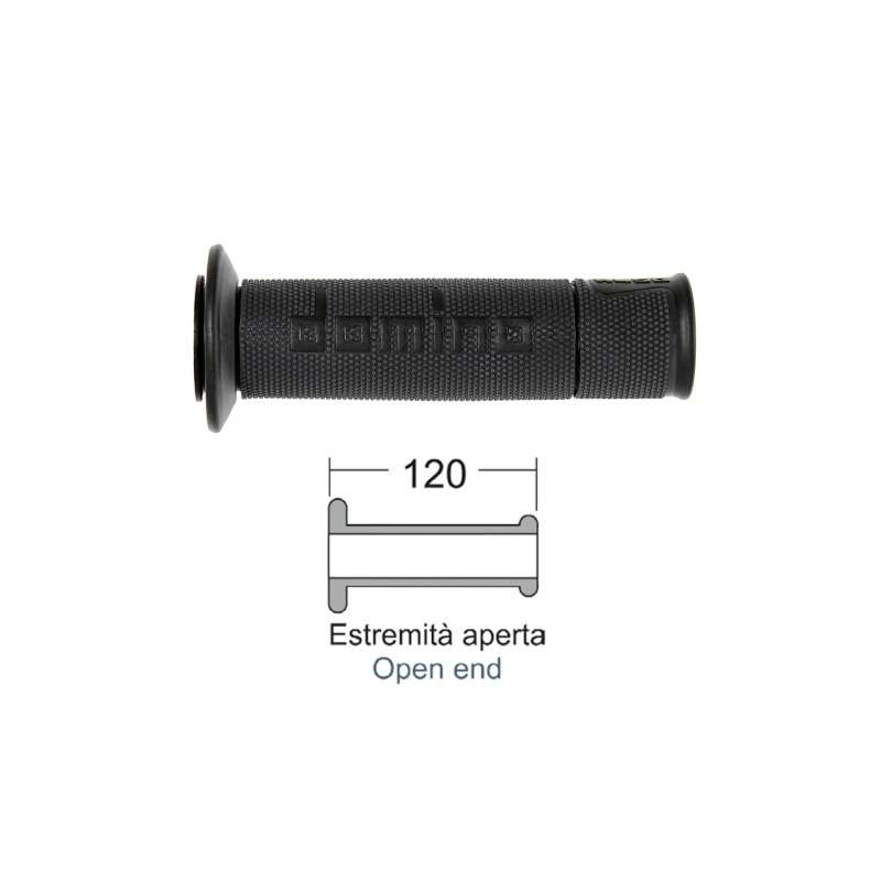 Domino Grips Road-Racing Anthracite Black Grips Domino