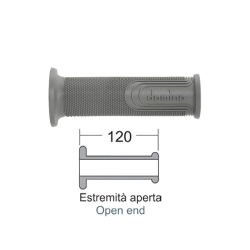 Domino Grey Domino Style Grips - Grey Grips Domino