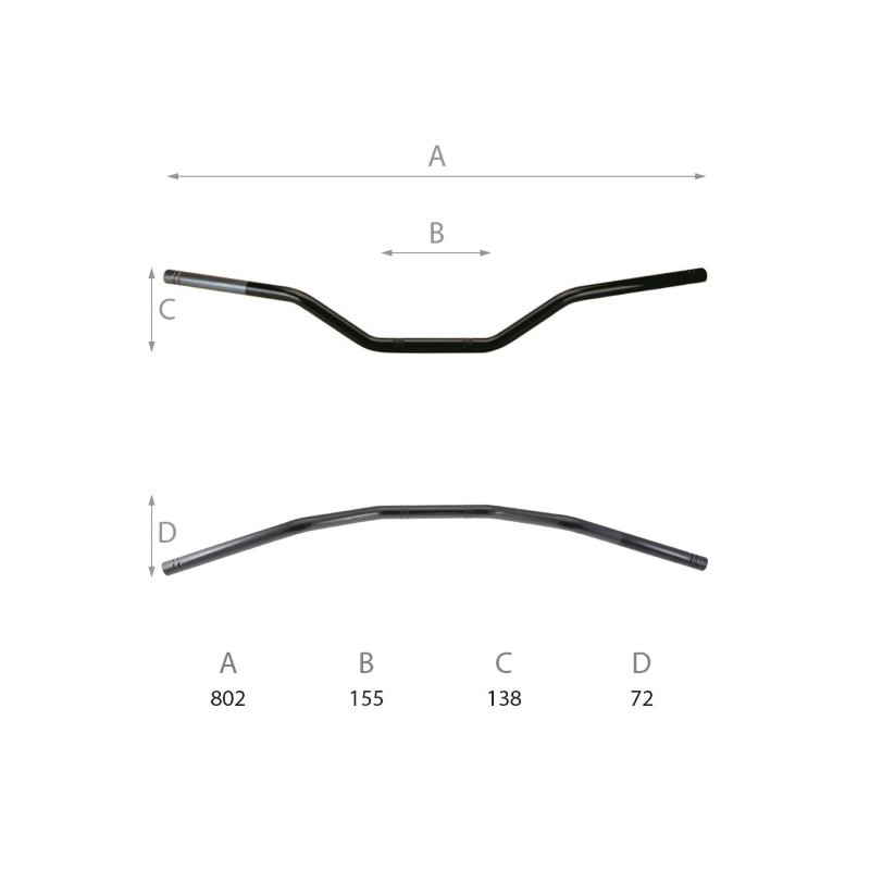 Manubrio Stradale Domino L - 807mm Manubri Domino