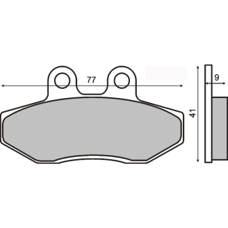  Organic Brake Pads Yamaha Cygnus X 125cc Brake Pads RMS
