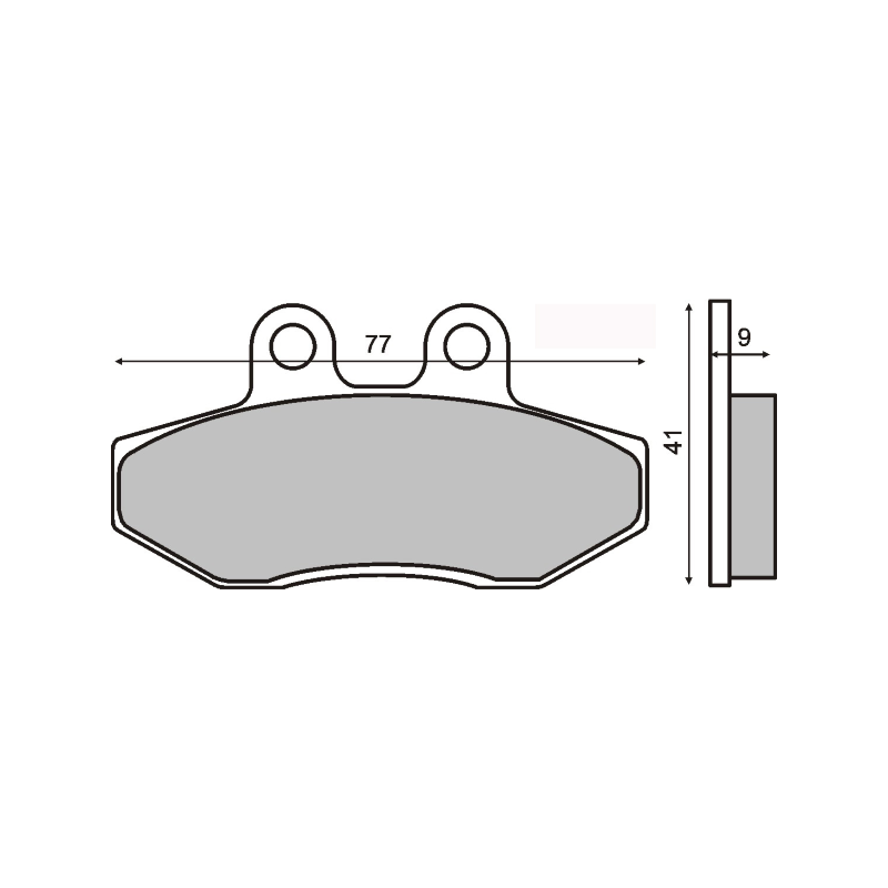  Organic Brake Pads Yamaha Cygnus X 125cc Brake Pads RMS