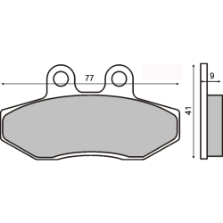  Organic Brake Pads Yamaha Cygnus X 125cc Brake Pads RMS