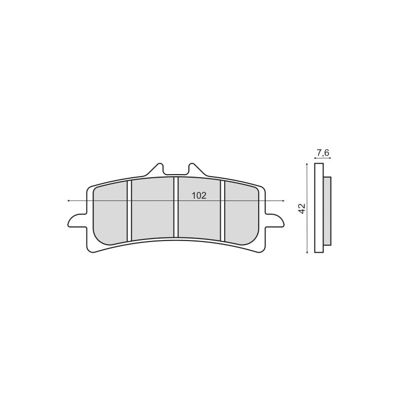 Sinter-Tech Brake Pads Aprilia RSV4 1000cc Brake Pads RMS