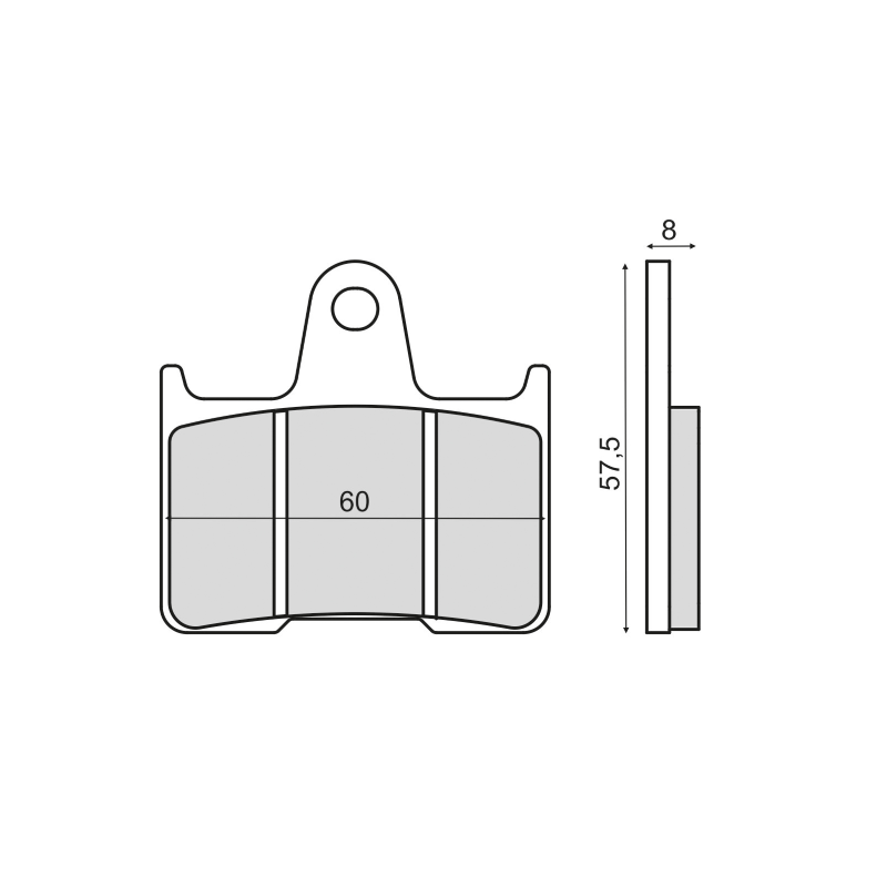  Organic Brake Pads Harley Davidson Sportster Brake Pads RMS