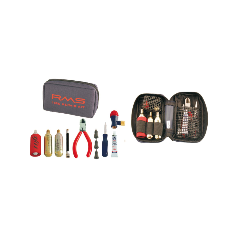 Kit Gonfiaggio E Riparazione Gomme Tubeless Pneumatici RMS