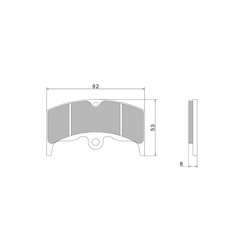 Pastiglie Freno Nissin A0200 Premium Semi-Metallic - 2P-222 Pastiglie Freno Nissin