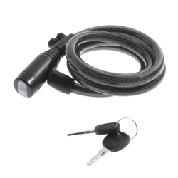 Lock Spirale - 8 X 1500 Mm, Black Locks and Chains Wag