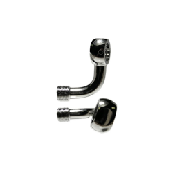 M10 Banjo 90° + 20° Curva Sinistra, Cromato Tubi Freno Evok
