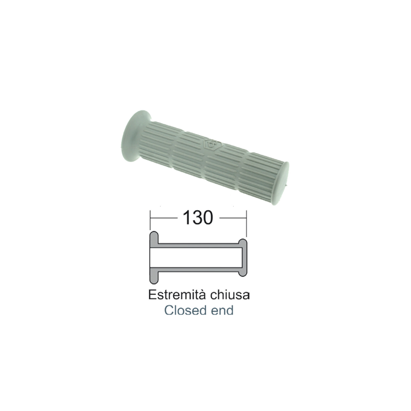 Pair Grips Classic Grey Piaggio Vespa Px 125-150cc Grips Rms Classic