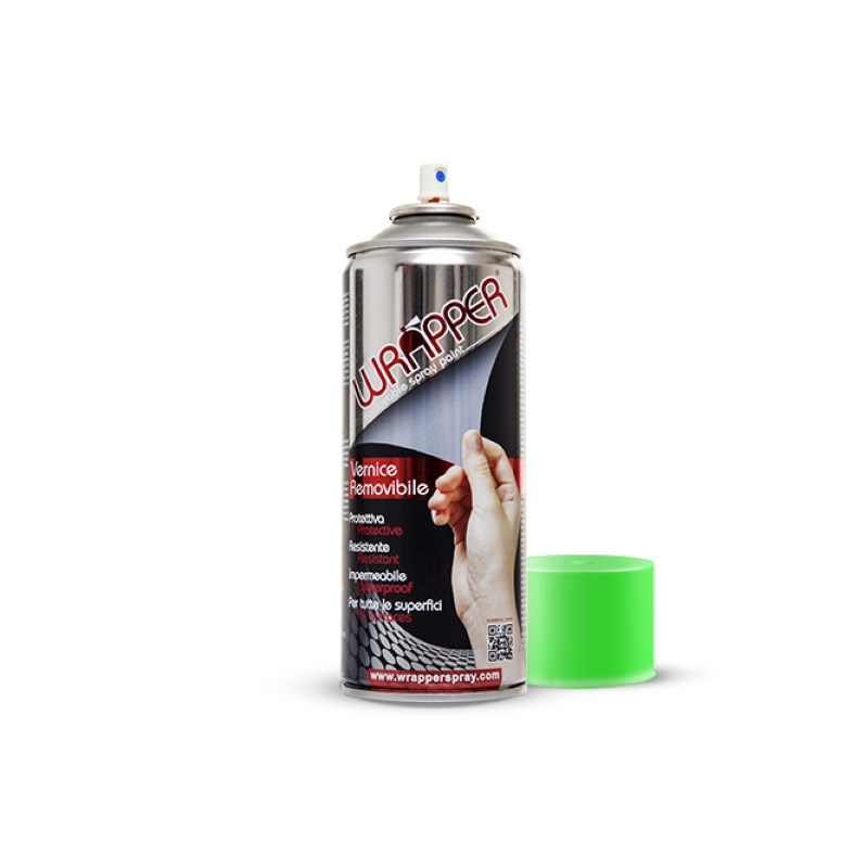 Wrapper Removable Spray Paint Fluo Green 400ml Miscellaneous Workshop Items Wrapperspray